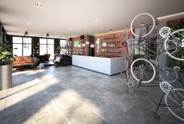 Bar – the niu Bricks Hamburg<br>Projekt: The niu Hotels